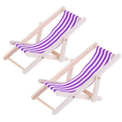 2 PCS 1:12 Beach Lounge Chair Simulation Model Outdoor Beach Scene Shooting Props Can Be Folded, Beach Lounge Chair(Royal Blue), Beach Lounge Chair(Red), Beach Lounge Chair(Purple), Beach Lounge Chair(Yellow), Beach Lounge Chair(Sky Blue)