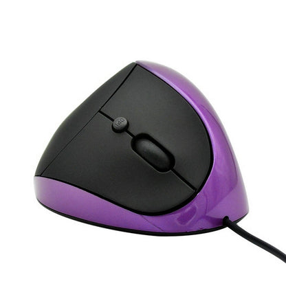 JSY-05 6 Keys Wired Vertical Mouse Ergonomics Brace Optical Mouse, White, Red, Purple, Blue, Black, Silver Gray