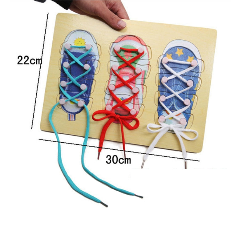 2 PCS Montessili Tie Shoelaces Puzzle Educational Early Education Toys, 2 PCS Montessili Tie Shoelaces
