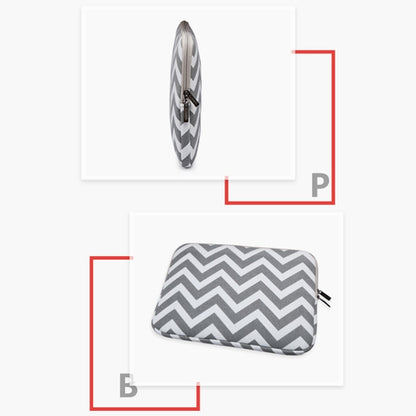 LiSEN LS-525 Wavy Pattern Notebook Liner Bag, 10 inches, 11.6 inches, 12 inches, 13 inches, 14 inches, 15 inches