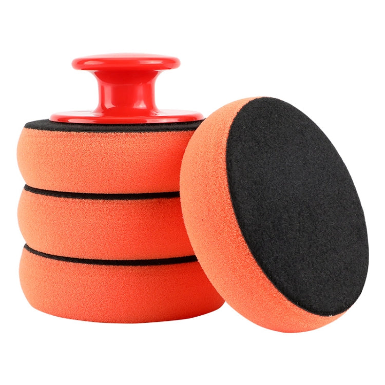 3 Sets Handle Polished Waxing Sponge Car Waxing Wash Tool, Waxing Sponge