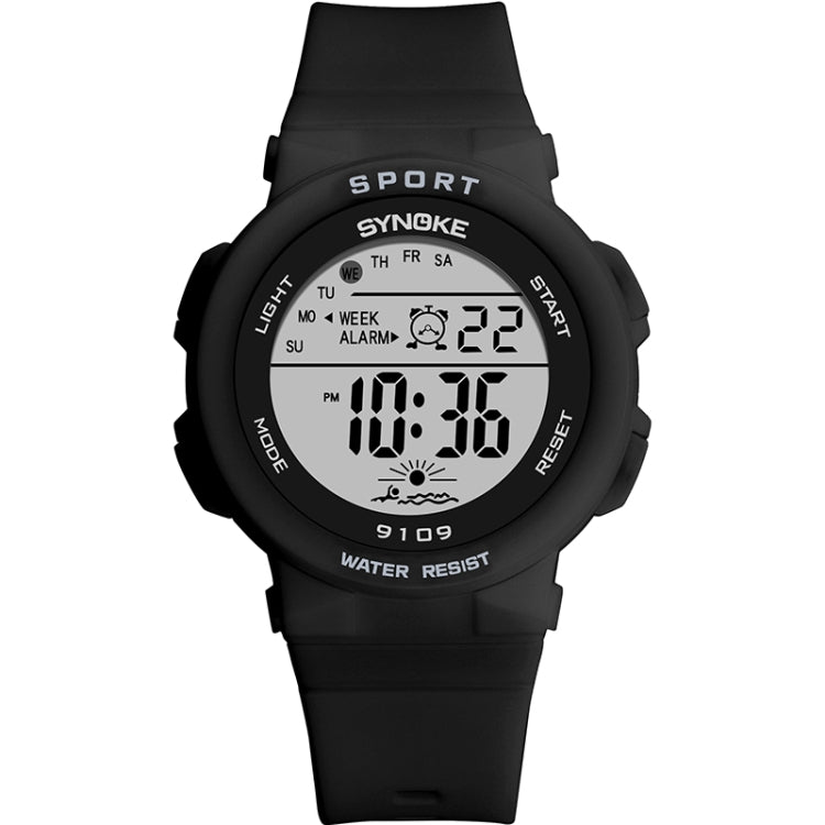 SYNOKE 9109 Student Multifunctional Waterproof Colorful Luminous Electronic Watch, Black, Pink, White, Lake Green