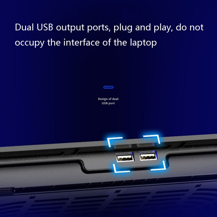 ICE COOREL N106 Laptop Base Adjustment Radiator Dual-Fan Notebook Cooling Bracket, Standard Version (Blue Light), Luxury Version (Knight Dark), Luxury Version (Ivory White), Luxury Version (Sea Blue), Flagship Version (Knight Black)