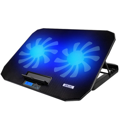 ICE COOREL N106 Laptop Base Adjustment Radiator Dual-Fan Notebook Cooling Bracket, Standard Version (Blue Light), Luxury Version (Knight Dark), Luxury Version (Ivory White), Luxury Version (Sea Blue), Flagship Version (Knight Black)