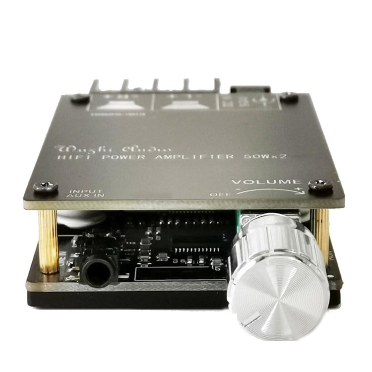 ZK-502C HIFI Wireless Bluetooth 5.0 TPA3116 Digital Power Audio Amplifier Board  50W X 2 Stereo AMP Amplificador, ZK-502C With Shell, ZK-502C Without Shell