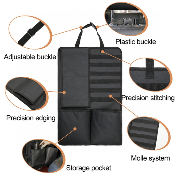 2 PCS Car Seat Back Hanging Bag Oxford Cloth Storage Bag, Car Storage Bag