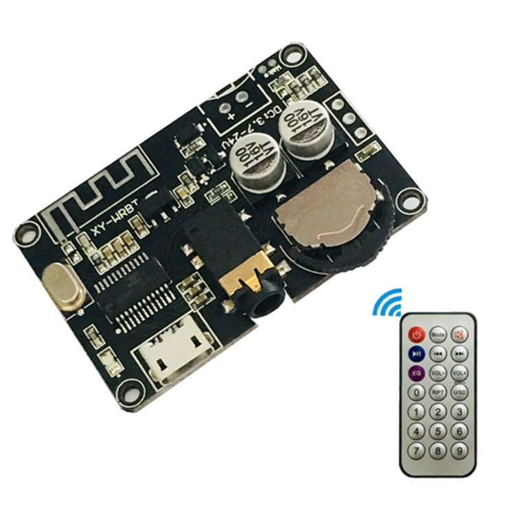 2 PCS XY-WRBT Bluetooth 5.0 Decoder Board Stereo Audio Module Wide Voltage Speaker Amplifier, Without Remote Control, With Remote Control