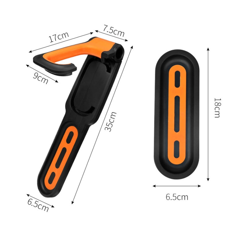 BG-R16 Bicycle Folding Wall Movable Hook Bicycle Mountain Bike Display Rack Parking Rack, Black Orange, Black Blue, Black White