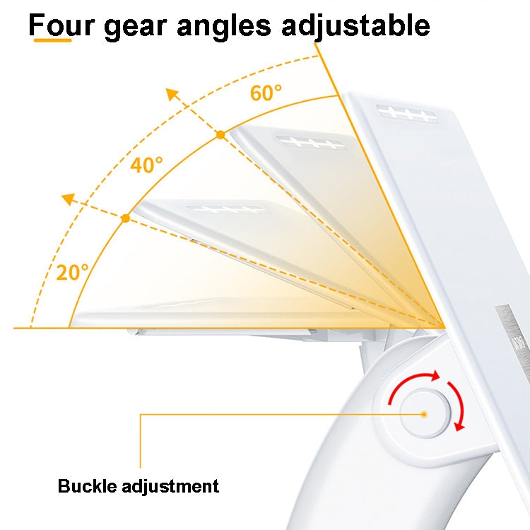 Oatsbasf 03363 Laptop Heightening Bracket Multifunctional Portable Foldable Desktop Stand
