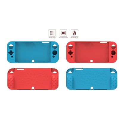 DOBE TNS-1135 Game Console Integrated All-Inclusive Soft Slip Protective Case For Nintendo Switch OLED, White, Red, Blue