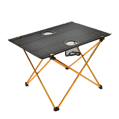 8249 Outdoor Ultra Light Aluminum Folding Table Small Portable Picnic Table, Red, Blue, Orange, Silver Gray