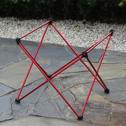 8249 Outdoor Ultra Light Aluminum Folding Table Small Portable Picnic Table, Red, Blue, Orange, Silver Gray