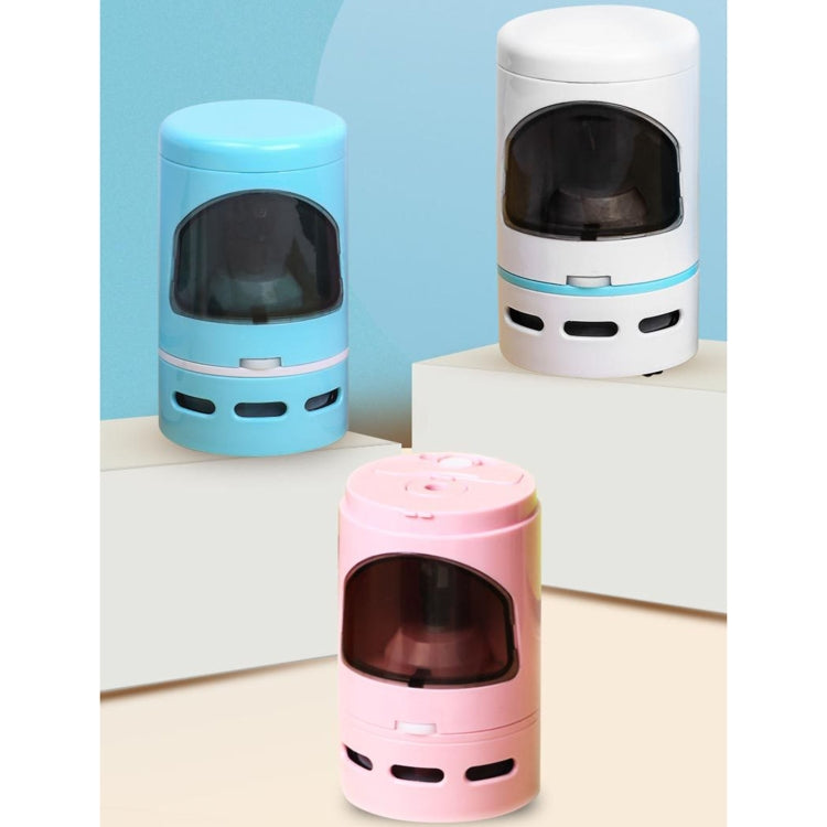 XCQ-01 Multifunctional Desktop Vacuum Cleaner with Pencil Sharpener Function, White, Pink, Blue