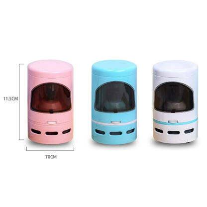 XCQ-01 Multifunctional Desktop Vacuum Cleaner with Pencil Sharpener Function, White, Pink, Blue