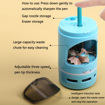 XCQ-01 Multifunctional Desktop Vacuum Cleaner with Pencil Sharpener Function, White, Pink, Blue