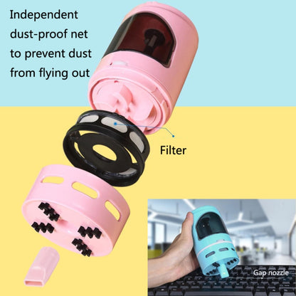 XCQ-01 Multifunctional Desktop Vacuum Cleaner with Pencil Sharpener Function, White, Pink, Blue