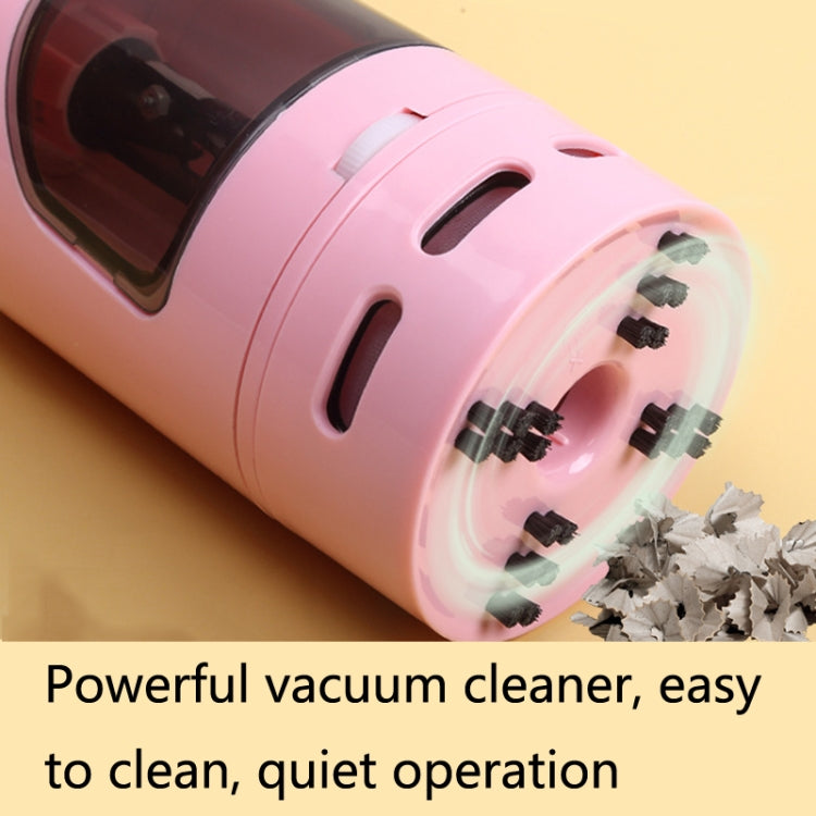 XCQ-01 Multifunctional Desktop Vacuum Cleaner with Pencil Sharpener Function, White, Pink, Blue