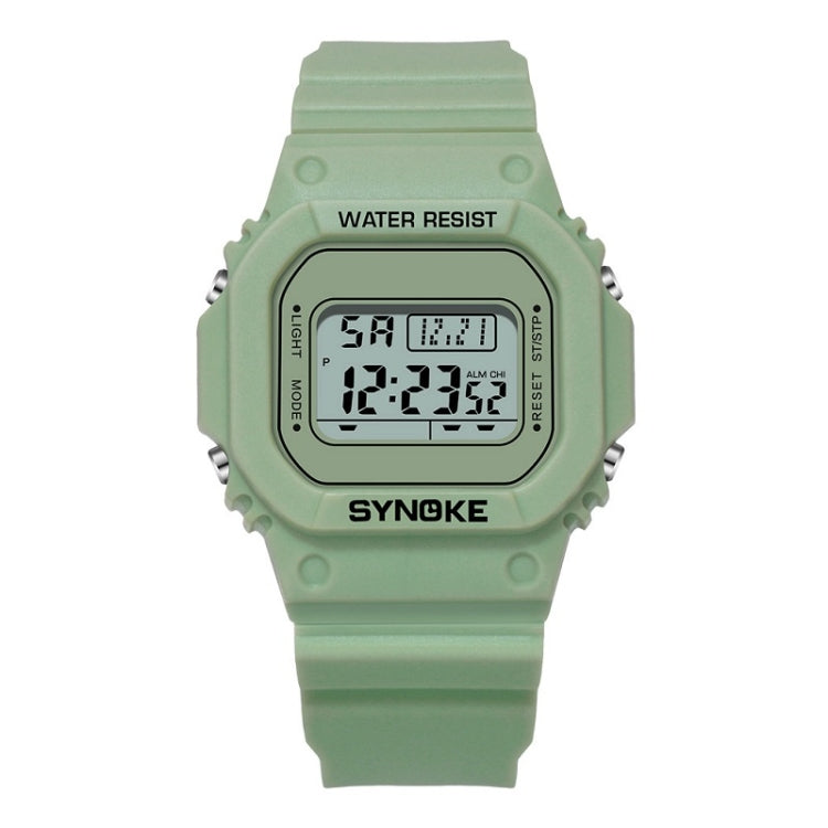 SYNOKE 9620 Couple Sports Plastic Strap Electronic Watch, Broth Green, Teenage Pink, Cool Black, Angel White, Transparent White, Transparent Black, Transparent Pink, Transparent Coffee