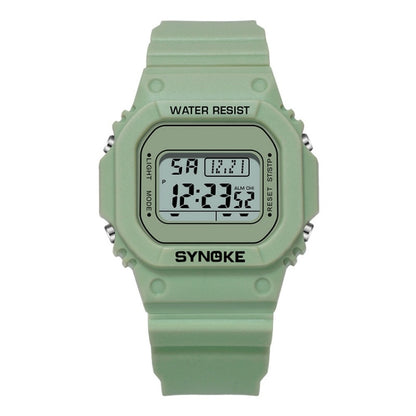 SYNOKE 9620 Couple Sports Plastic Strap Electronic Watch, Broth Green, Teenage Pink, Cool Black, Angel White, Transparent White, Transparent Black, Transparent Pink, Transparent Coffee