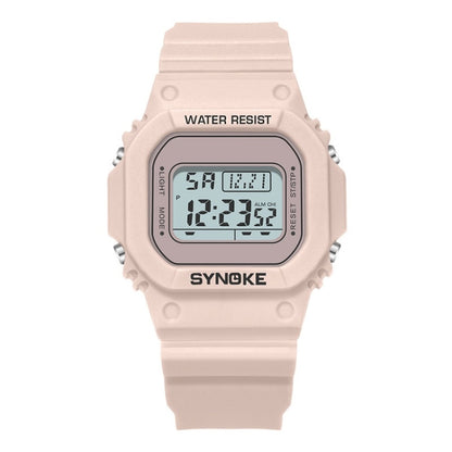 SYNOKE 9620 Couple Sports Plastic Strap Electronic Watch, Broth Green, Teenage Pink, Cool Black, Angel White, Transparent White, Transparent Black, Transparent Pink, Transparent Coffee