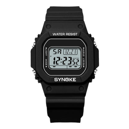 SYNOKE 9620 Couple Sports Plastic Strap Electronic Watch, Broth Green, Teenage Pink, Cool Black, Angel White, Transparent White, Transparent Black, Transparent Pink, Transparent Coffee