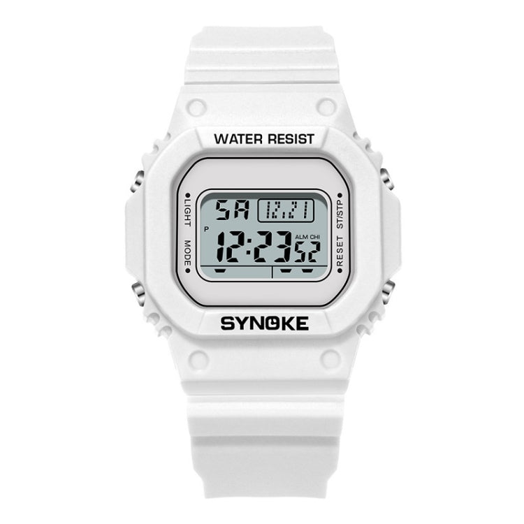 SYNOKE 9620 Couple Sports Plastic Strap Electronic Watch, Broth Green, Teenage Pink, Cool Black, Angel White, Transparent White, Transparent Black, Transparent Pink, Transparent Coffee