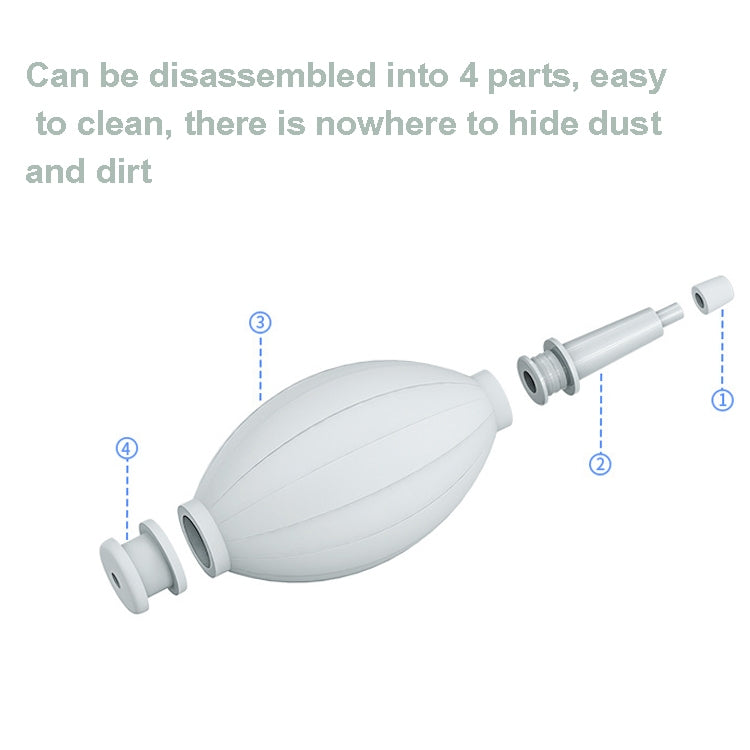 Rubber Mini Air Dust Blower Cleaner for Mobile Phone / Computer / Digital Cameras, Watches and other Precision Equipment, Air Dust Blower Grey