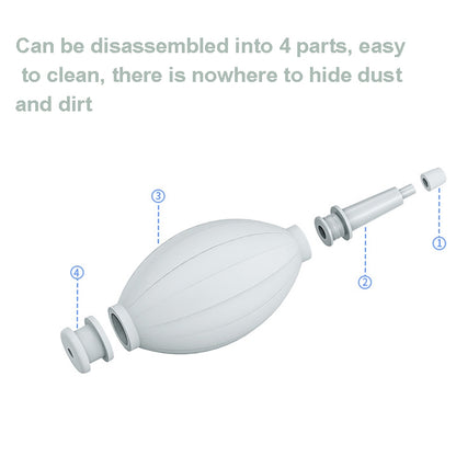Rubber Mini Air Dust Blower Cleaner for Mobile Phone / Computer / Digital Cameras, Watches and other Precision Equipment, Air Dust Blower Grey