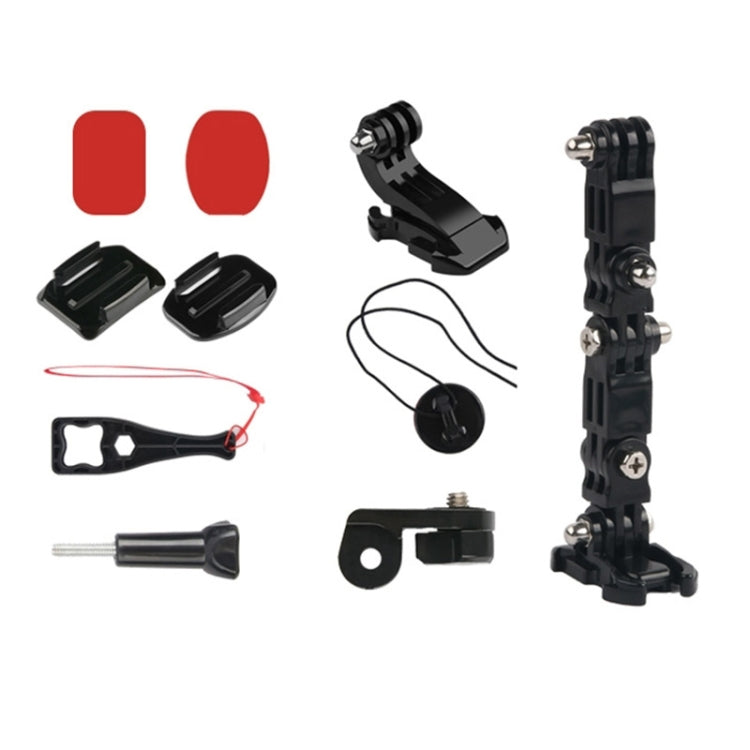 2 Set Cycling Helmet Adhesive Multi-Joint Arm Fixed Mount Set for DJI Osmo Action, GoPro HERO9 Black / HERO8 Black /7 /6 /5 /5 Session /4 Session /4 /3+ /3 /2 /1, Xiaoyi and Other Action Cameras, Style 3 Cycling Helmet Kit, Style 4 Cycling Helmet Kit...