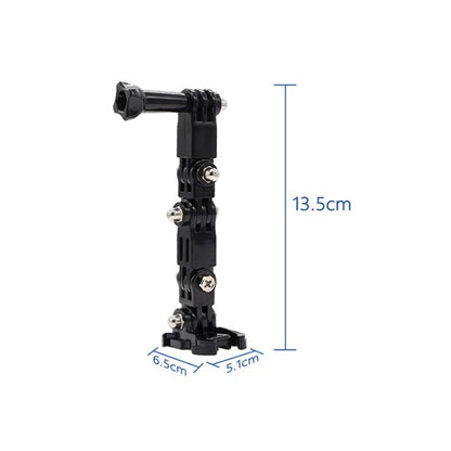 2 Set Cycling Helmet Adhesive Multi-Joint Arm Fixed Mount Set for DJI Osmo Action, GoPro HERO9 Black / HERO8 Black /7 /6 /5 /5 Session /4 Session /4 /3+ /3 /2 /1, Xiaoyi and Other Action Cameras, Style 3 Cycling Helmet Kit, Style 4 Cycling Helmet Kit...