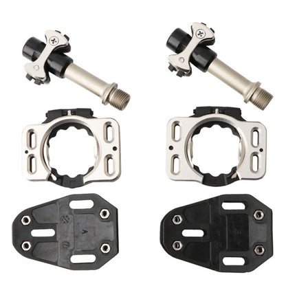 MEROCA Road Lock Shoes Card Three Pardin Bicycle Lollipops Self-Locking Pedal With Lock, Style:, Titanium Alloy Axis (Black), Titanium Alloy Axis (Red), Steel Axis (Black), Steel Axis (Red)