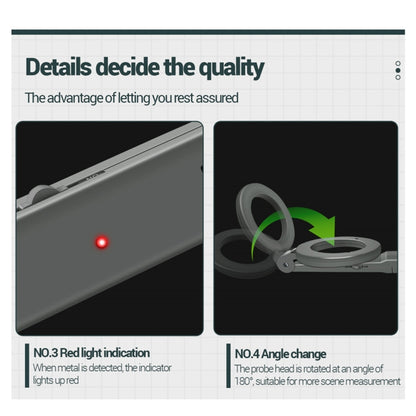 ANENG  DM3004 Handheld Metal Detector High-Precision Sensitivity Station Airport Detection Scanning Detector, Without  Battery