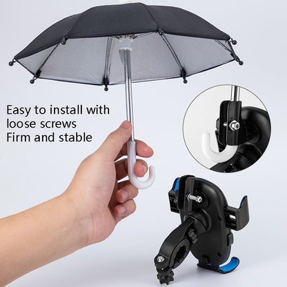CYCLINGBOX BG-2935 Bicycle Mobile Phone Bracket With Umbrella Waterproof Navigation Electric Car Mobile Phone Frame, Style:, Handlebar Installation (Black), Handlebar Installation (Red), Handlebar Installation (Blue), Handlebar Installation (Yellow)