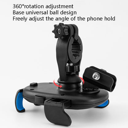 CYCLINGBOX BG-2935 Bicycle Mobile Phone Bracket With Umbrella Waterproof Navigation Electric Car Mobile Phone Frame, Style:, Handlebar Installation (Black), Handlebar Installation (Red), Handlebar Installation (Blue), Handlebar Installation (Yellow)