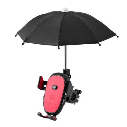 CYCLINGBOX BG-2935 Bicycle Mobile Phone Bracket With Umbrella Waterproof Navigation Electric Car Mobile Phone Frame, Style:, Handlebar Installation (Black), Handlebar Installation (Red), Handlebar Installation (Blue), Handlebar Installation (Yellow)