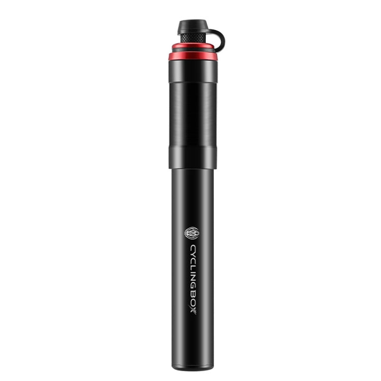 CYCLINGBOX BG-1044 Bicycle Aluminum Portable High Pressure Air Pump Universal Nozzle, CYCLINGBOX BG-1044(Black)