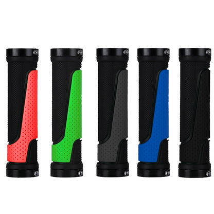 1pair BG-0404 Bicycle Rubber Handle Cover The Mountain Bike Bilateral Lock Dead Anti-Slip Handle Cover