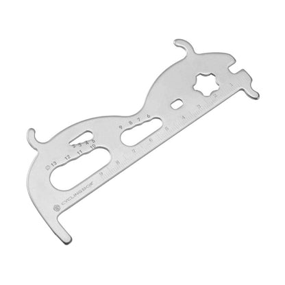 CYCLINGBOX Mountain Bicycle Chain Wear Measuring Ruler Measuring Chain Ruler Inspection Tool, CYCLINGBOX Measuring Ruler