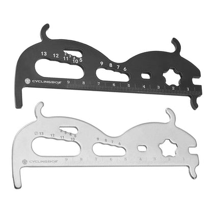 CYCLINGBOX Mountain Bicycle Chain Wear Measuring Ruler Measuring Chain Ruler Inspection Tool, CYCLINGBOX Measuring Ruler
