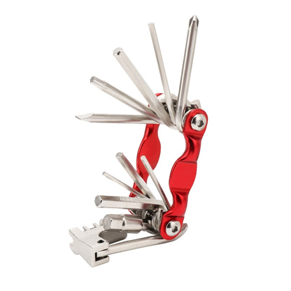 BG-9835D Bicycle Multi-Function Maintenance Curved 11 In 1 Tool Mountain Highway Bike With Interception Machine Combination Tool, BG-9835D(black), BG-9835D(Red), BG-9835D(blue), BG-9835D(silver), BG-9835D(gold)
