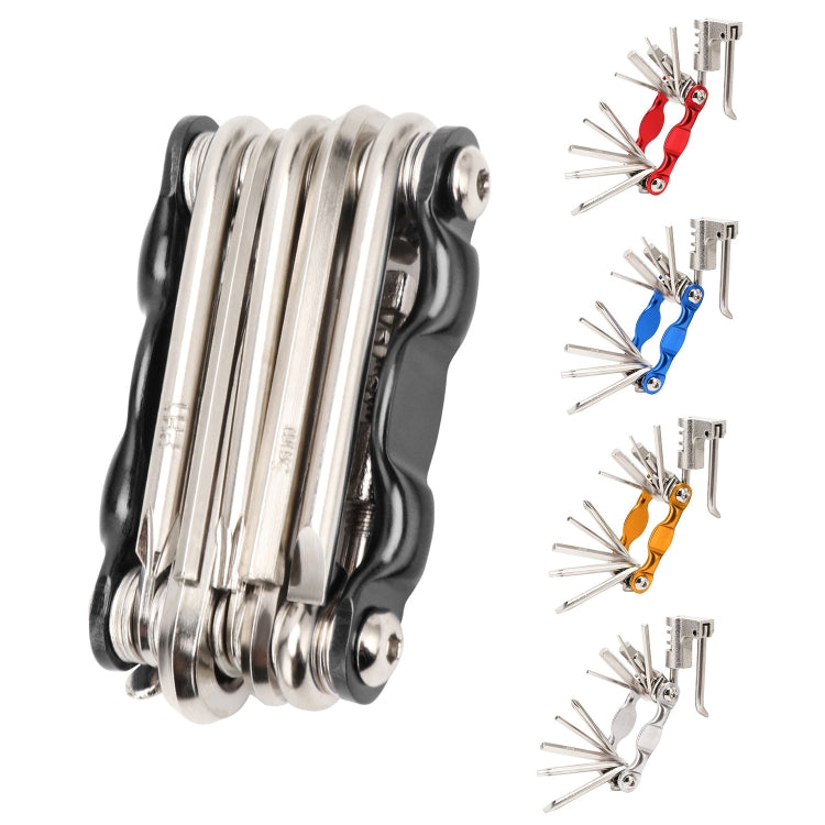 BG-9835D Bicycle Multi-Function Maintenance Curved 11 In 1 Tool Mountain Highway Bike With Interception Machine Combination Tool, BG-9835D(black), BG-9835D(Red), BG-9835D(blue), BG-9835D(silver), BG-9835D(gold)