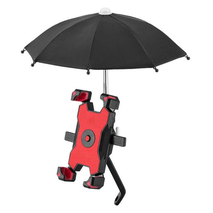 CYCLINGBOX Bicycle Mobile Phone Bracket With Parasol Rider Mobile Phone Frame, Style:, Handlebar Installation (Black), Handlebar Installation (Red), Handlebar Installation (Yellow), Handlebar Installation (Bue), Rearview Mirror Installation (Black)