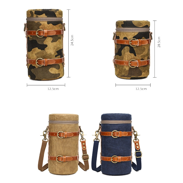 K-807 SLR Camera Storage Bag Waterproof Canvas Photography Liner Bag, S (Blue)