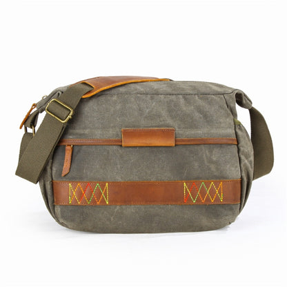 3037 SLR Camera Bag Shoulder Waterproof Messenger Camera Bag, Khaki, Green, Gray