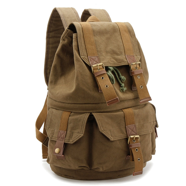 FB-1235-32 SLR Camera Canvas Bag Casual Shoulder Digital Bag, Green, Khaki