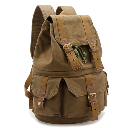 FB-1235-32 SLR Camera Canvas Bag Casual Shoulder Digital Bag, Green, Khaki
