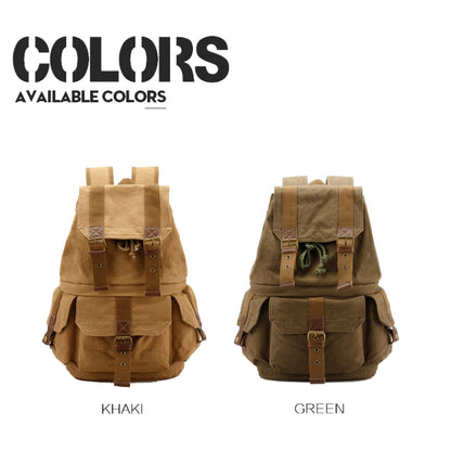 FB-1235-32 SLR Camera Canvas Bag Casual Shoulder Digital Bag, Green, Khaki