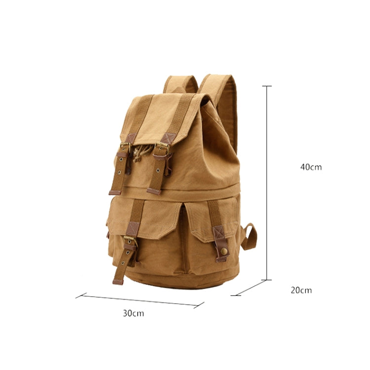 FB-1235-32 SLR Camera Canvas Bag Casual Shoulder Digital Bag, Green, Khaki