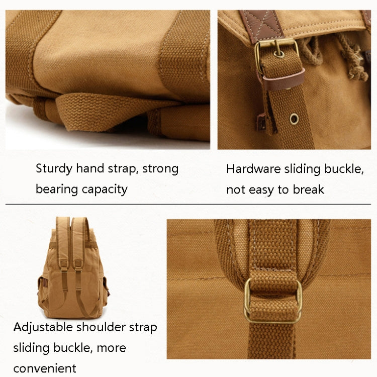 FB-1235-32 SLR Camera Canvas Bag Casual Shoulder Digital Bag, Green, Khaki