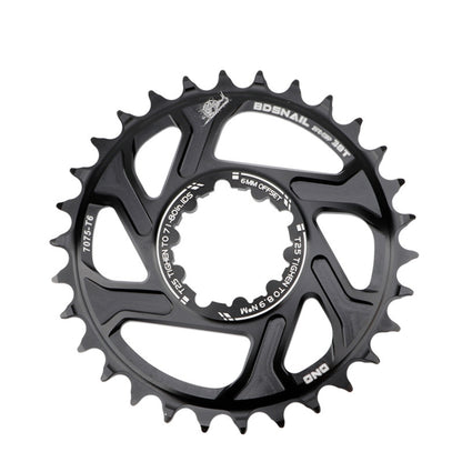 BDSNAIL Mountain Bike Single Disk GXP Direct-Shaped Integrated Disk Positive And Negative Tooth Disc, 30T (Black), 32T (Black), 34T (Black), 36T (Black), 38T (Black)